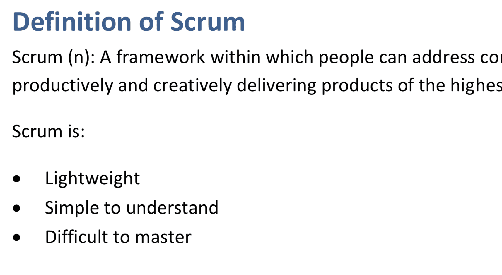 Definicja Scruma Definicja Scruma