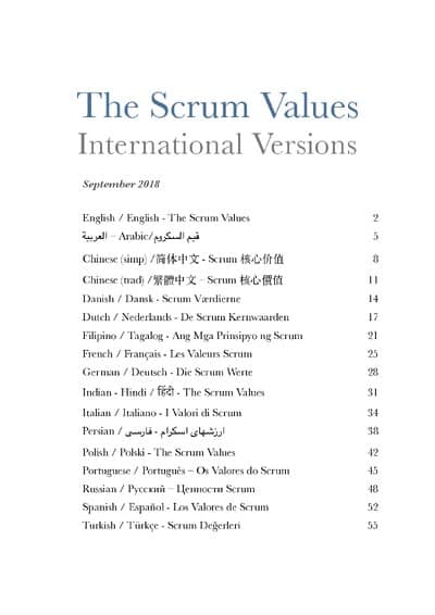 Scrum Values - Wartości Scrum cover
